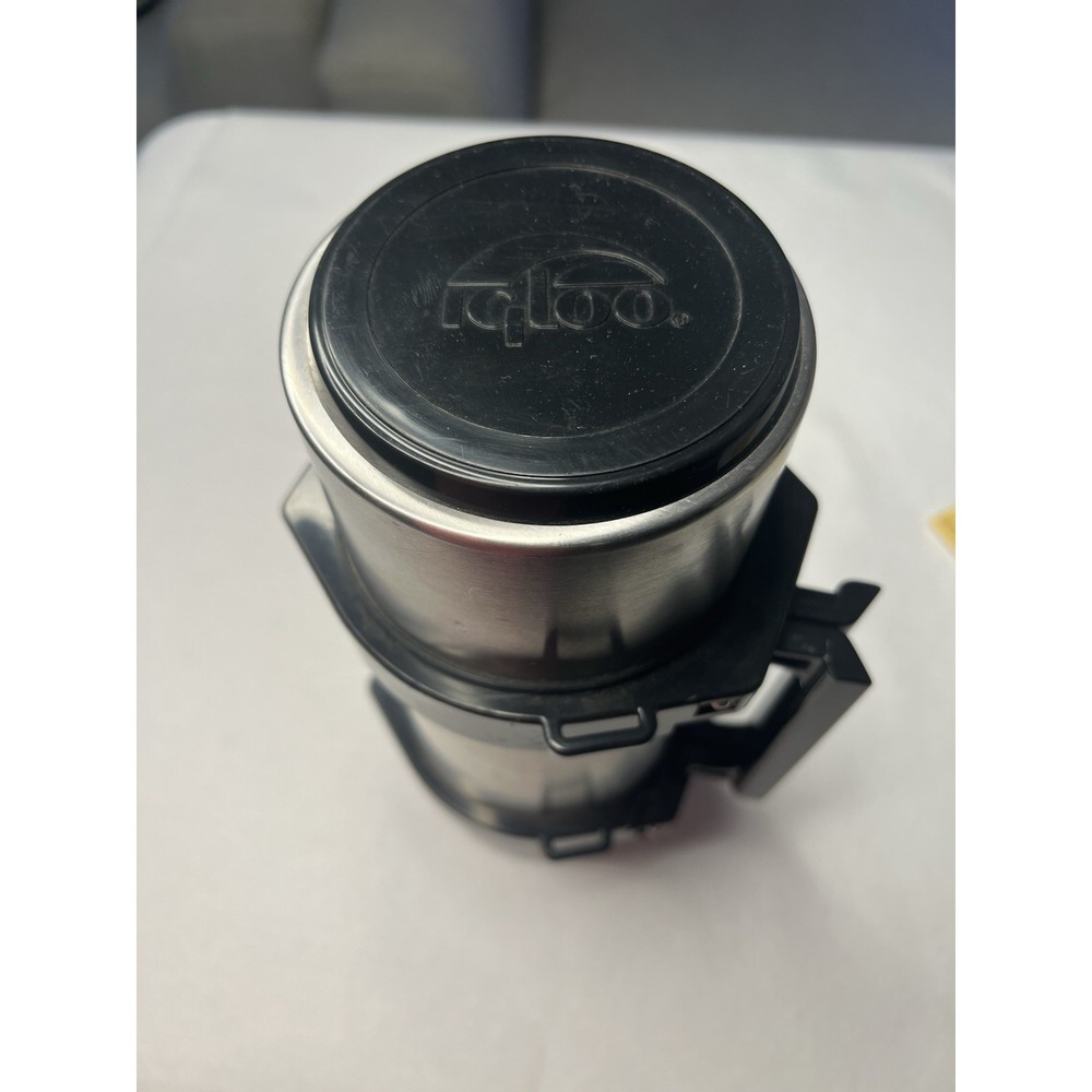 Igloo 1617 1L Stainless Steel Vacuum Thermos Folding Handle Vintage 1991